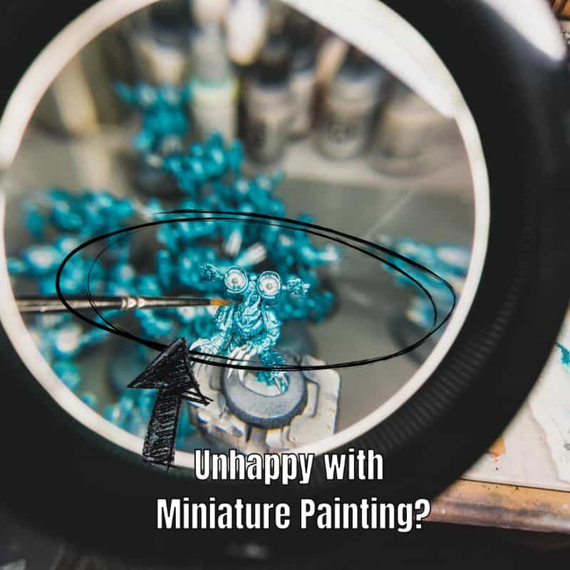 Unhappy or Frustrated With Miniature Painting? How to Be More Satisfied - magnification brush painting models 