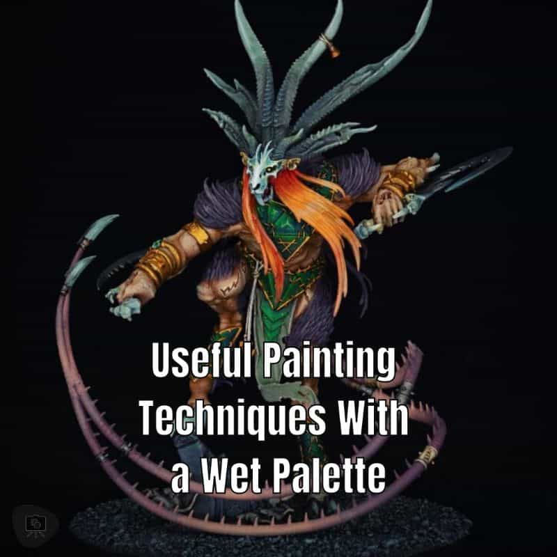 7 Wet Palette Tips and Tricks for Miniature Painters - painted skaven verminlord age of sigmar model image - useful painting techniques with a wet palette