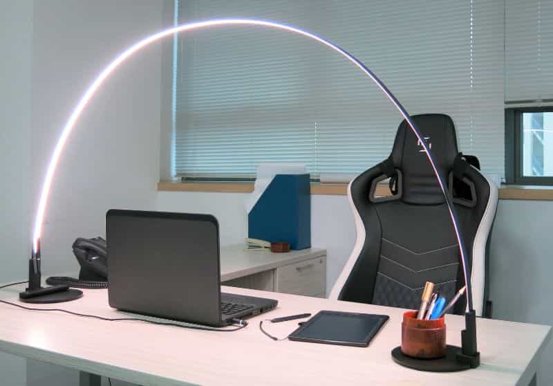 arch lamp for a desk with bright cob light LEDs