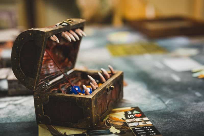 Forged Gaming Mimic Chest Review: Perfect for Dungeon Masters and Players - open wide