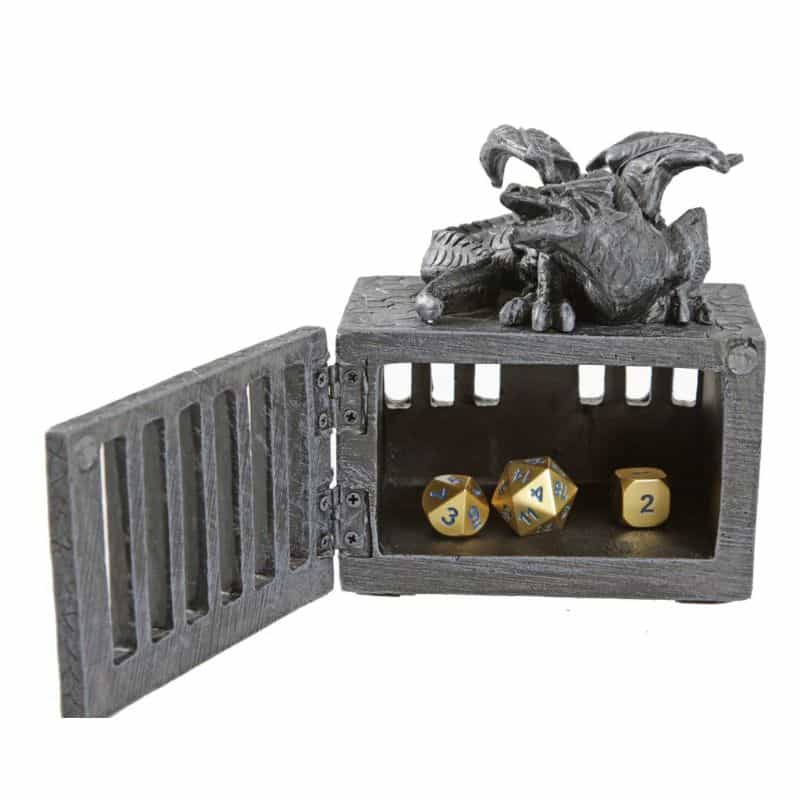 DnD Dice Jails: Science or Superstition? Best 10 RPG Dice Jails  - dice jails for rpgs and misbehaving dice - dice jail open golden dice metal