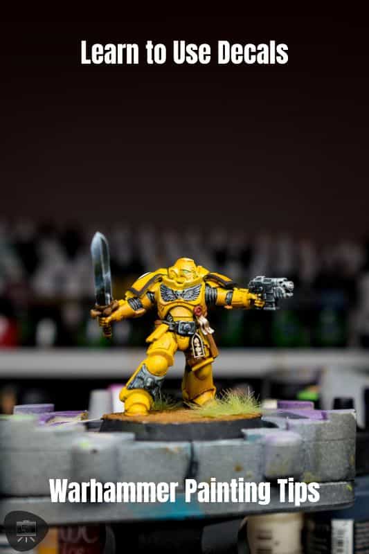 Warhammer Painting Tips for Beginners - New Warhammer Miniature Painting Tips and Guide - Miniature Painting Warhammer Starter Guide - learn to use wet slide decals