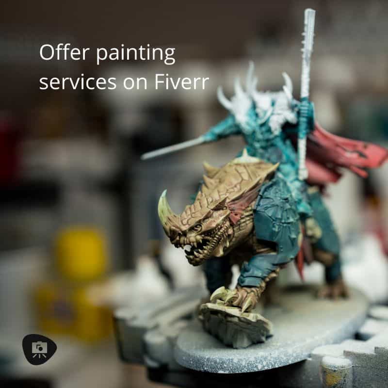 Miniature Painting Motivation - motivational tips and tricks for painting miniatures and models - how to improve your motivation for painting minis - miniature painting motivational tips and tricks - close up single model with shallow depth of field