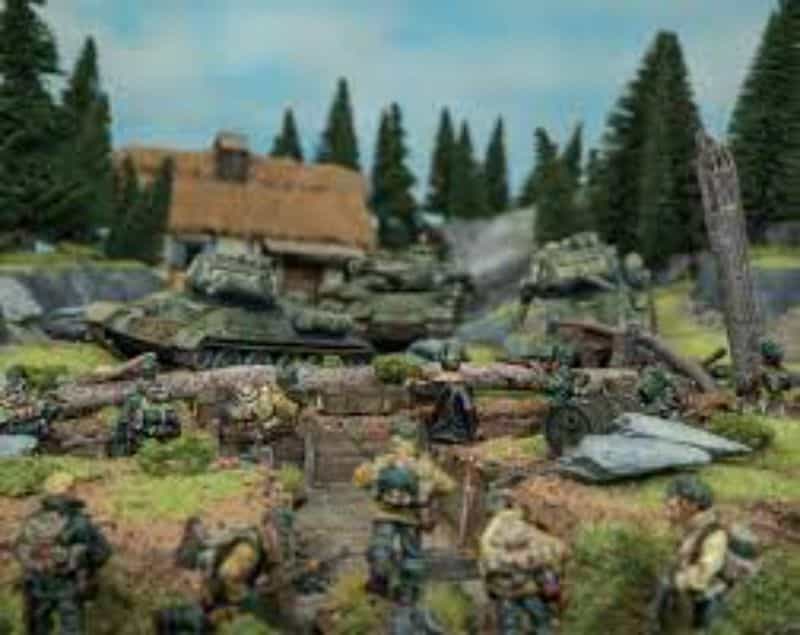 Best tabletop miniature games - Miniature wargaming - what is tabletop wargaming - popular wargames with miniatures - bolt action gameplay minis on table 