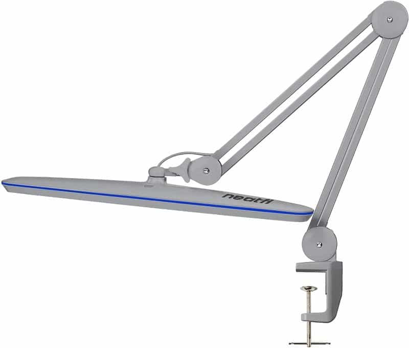 Best Miniature Painting Lamp for Professional Use (A Commission Painter's Review) - best pro miniature painting lamp - miniature painting lamp for professional use - gray lamp style and look