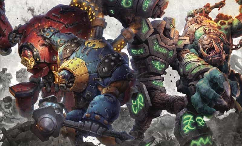 How to Play Warmachine and Hordes (Quick Start Overview) - warmachine horde art work photo circle khador trollbloods