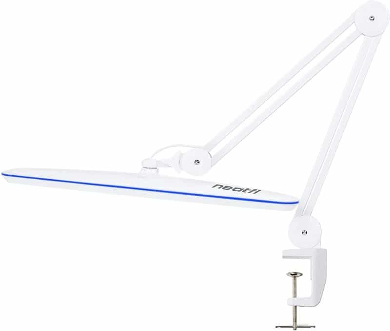 Best Miniature Painting Lamp for Professional Use (A Commission Painter's Review) - best pro miniature painting lamp - miniature painting lamp for professional use - White lamp color with blue LED trim a popular choice and mine