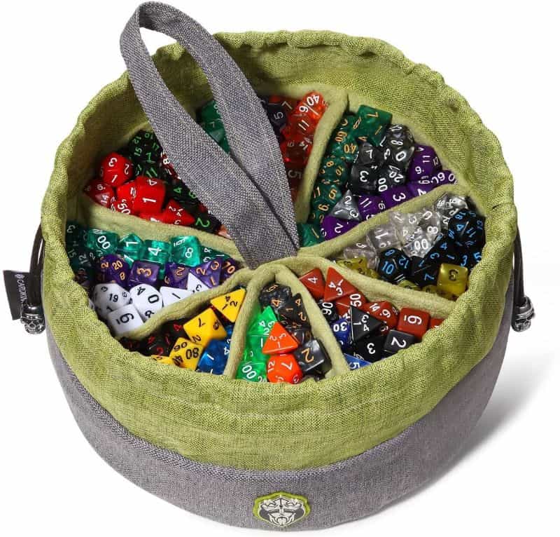 Best Dice Bags for DND and Tabletop Gamers - best dnd dice bags - dice bags for DND and TTRPGs - Cardkingpro monstrous dice bag