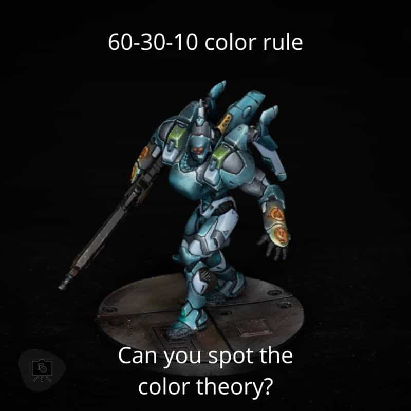 Color Theory in Miniature Painting (Guide) - miniature painting guide with color theory - a guide to color theory for painting miniatures - Panoceania Infinity miniature color scheme 