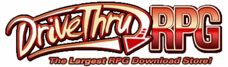 3D Printed Terrain for Warhammer and Tabletop Games - 3D printed terrain for wargames - 3D printing terrain for RPGs tabletop games - Drivethrurpg logo