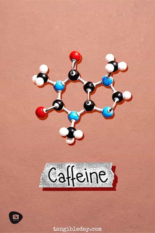coffee and creativity - how coffee and caffeine can help your creative side - painting miniatures coffee - caffeine molecule cartoon