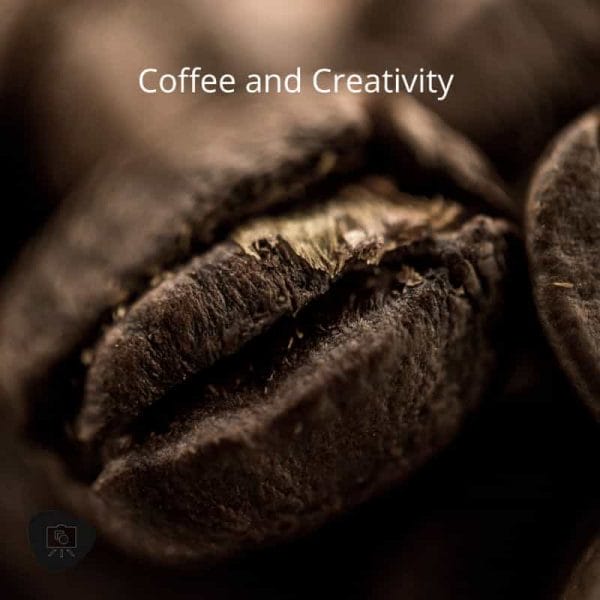 coffee and creativity - how coffee and caffeine can help your creative side - painting miniatures coffee - close up coffee bean