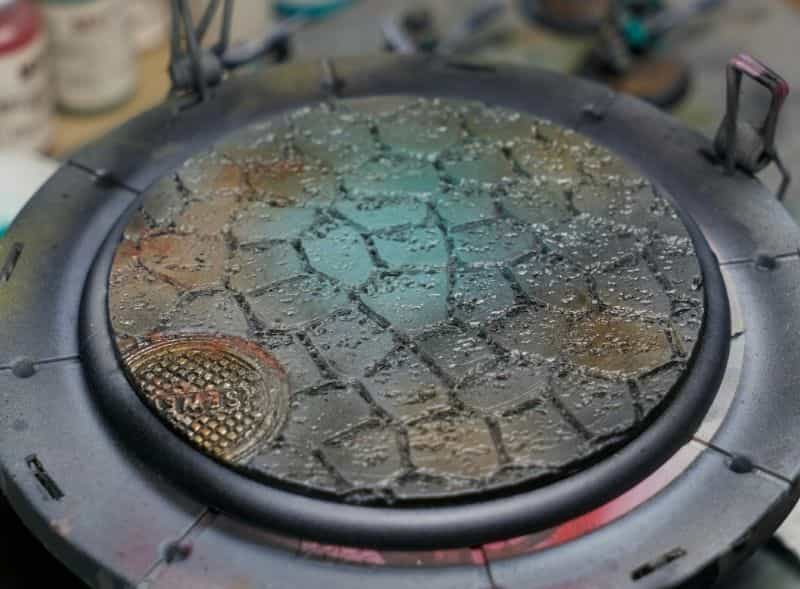 3D Printed Terrain for Warhammer and Tabletop Games - 3D printed terrain for wargames - 3D printing terrain for RPGs tabletop games - painted custom base