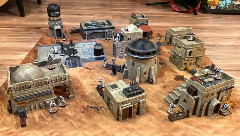 3D Printed Terrain for Warhammer and Tabletop Games - 3D printed terrain for wargames - 3D printing terrain for RPGs tabletop games - terrain for star wars legion