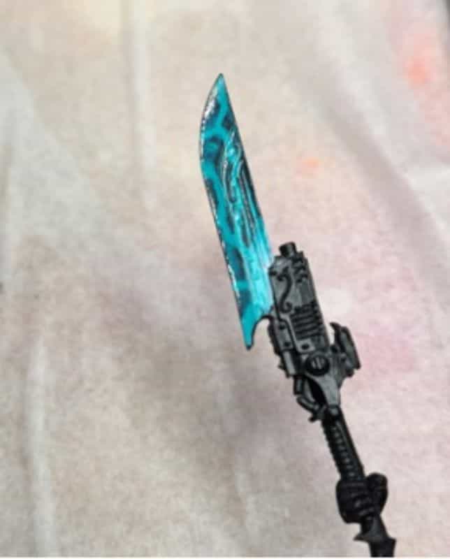 Power swords - how to paint power swords - painting power weapons warhammer - glowing OSL weapon power special effect