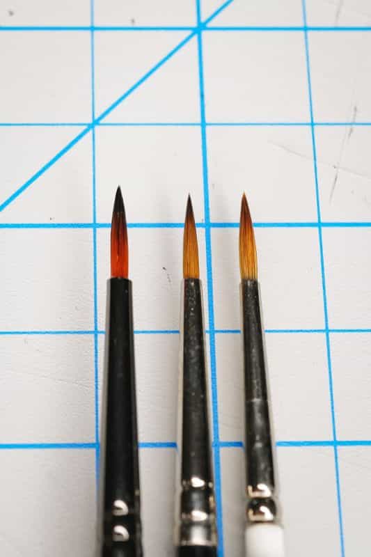 Winsor & Newton Series 7 Kolinsky Sable Miniature Fine Detail Brushes 
