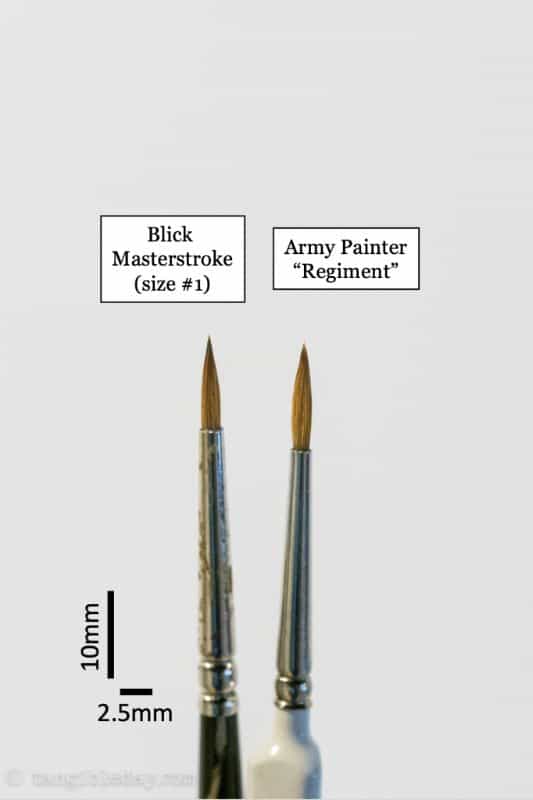 D'Artisan Shoppe Miniature Brushes: Best Synthetic Brushes for Painting Miniatures? (Review) - cheap workhorse brush for miniature painting - Other hobby budget brushes for painting miniatures