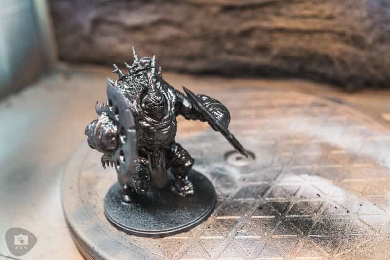 Zenithal Priming and Painting Miniatures – A Tutorial - painting minis with zenithal contrast - black or dark colored primer coat applied to a miniature