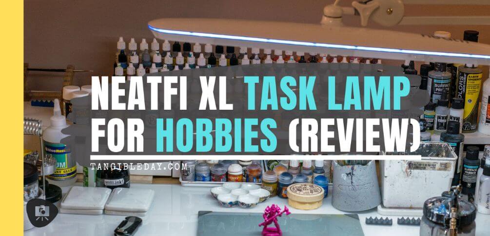 Neatfi XL lamp review banner - hobby lamp for painting miniatures - banner