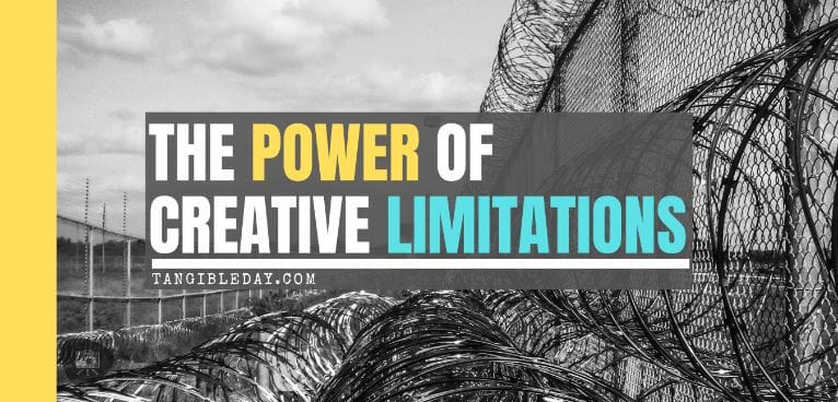 The power of creative limitations - creative limitation - how to use limitations to work more creatively - banner image