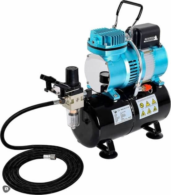 Best Airbrush Compressor for Models - best air compressor for airbrushing miniatures and models - Master Airbrush Compressor Cool Runner Dual fan