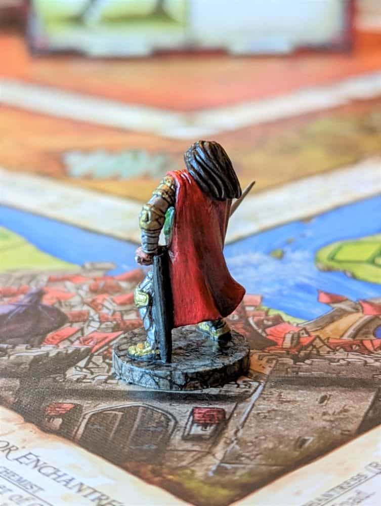 Tiffany Hastie: A Traditional Miniature Artist Enters the 3D Miniature World - Rear cape of miniature red cape visible