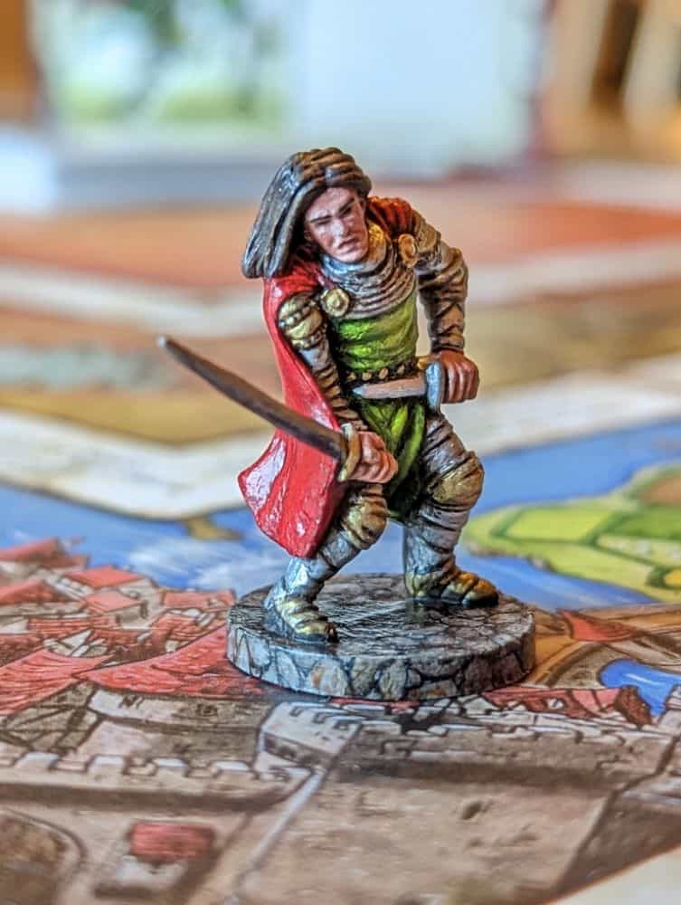 Tiffany Hastie: A Traditional Miniature Artist Enters the 3D Miniature World - Painting front 3D model warrior