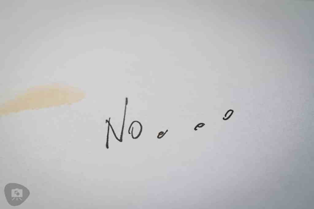 The Power of "No": Are You a Distracted Hobbyist? - handwritten word "no" on a blank stained paper sheet
