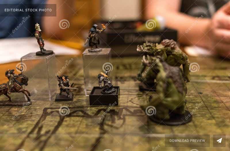 Overcoming fear as a new stock photographer - fear of stock photography - miniature photography starting tips - a game ongoing with miniatures for dnd or other ttrpg tabletop game