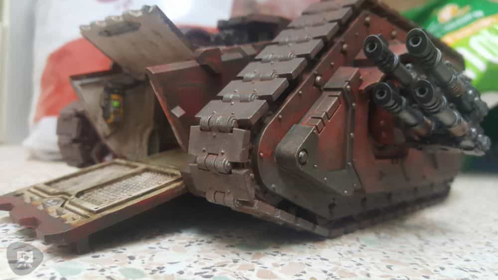 Gregory Culley: Grimdark Photography Methods and Madness -  how to take grimdark miniature photos - Forgeworld resin spartan assault tank warhammer 40k