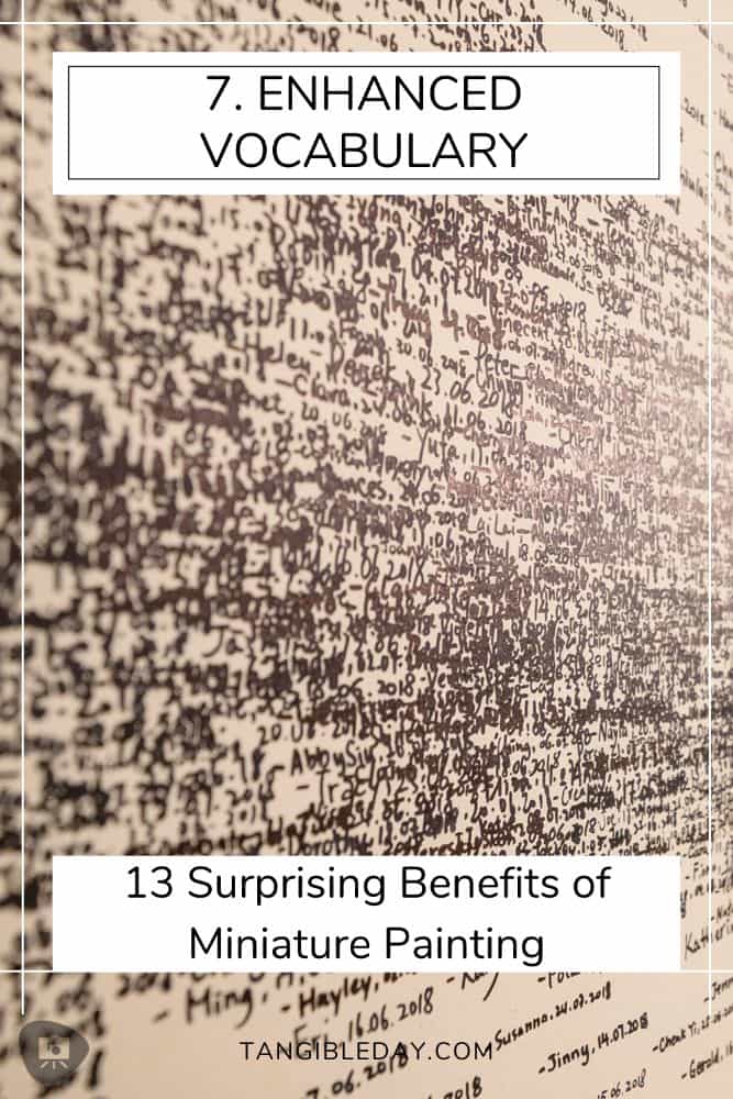 13 Essential Health Benefits of Painting Miniatures - hobby benefits - miniature painting benefit - 7. enhanced vocabulary