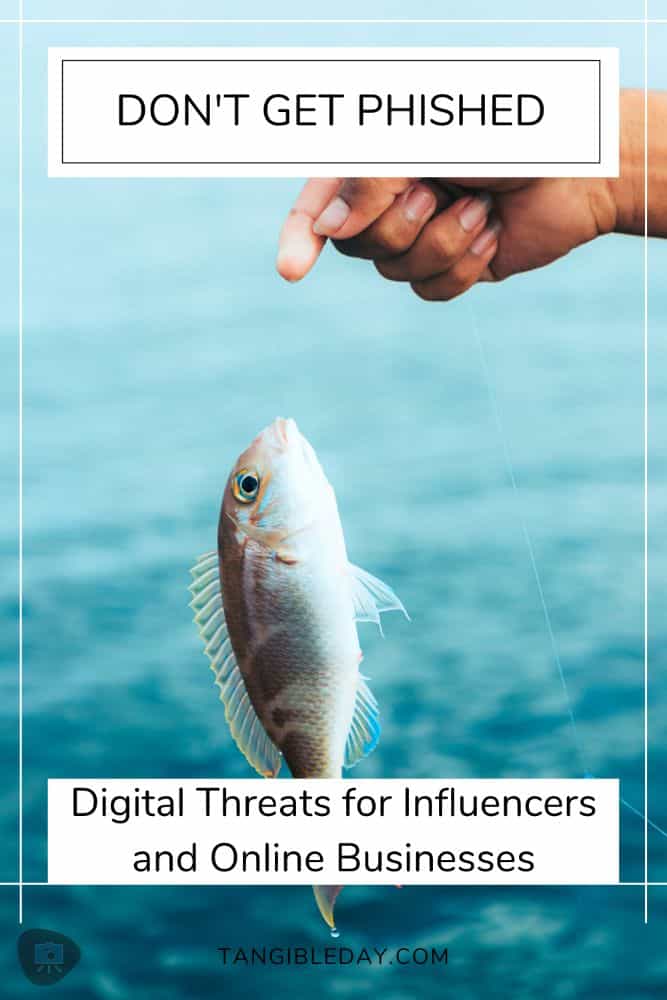 Digital Threat Prevention Guide for Influencers, Bloggers, and Online Businesses - Don't get phished meme