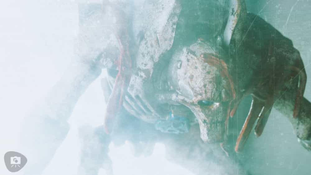Gregory Culley: Grimdark Photography Methods and Madness - how to take grimdark miniature photos - macro photo of grimdark necron face