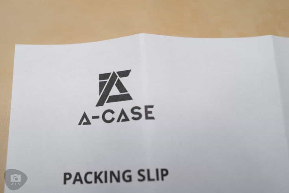 A Case Painting Handle Review for Miniatures and Models - A Case Brand Miniature Painting Holder  Review - A-Case Painting Handle User Experience - packing slip and invoice
