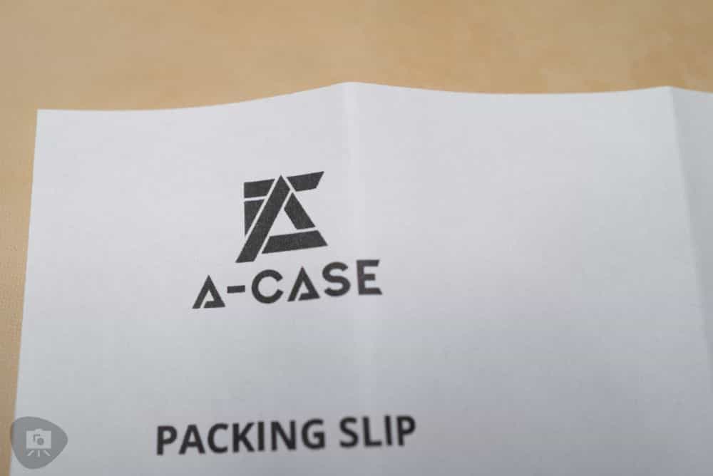 A Case Painting Handle Review for Miniatures and Models - A Case Brand Miniature Painting Holder Review - A-Case Painting Handle User Experience - packing slip and invoice