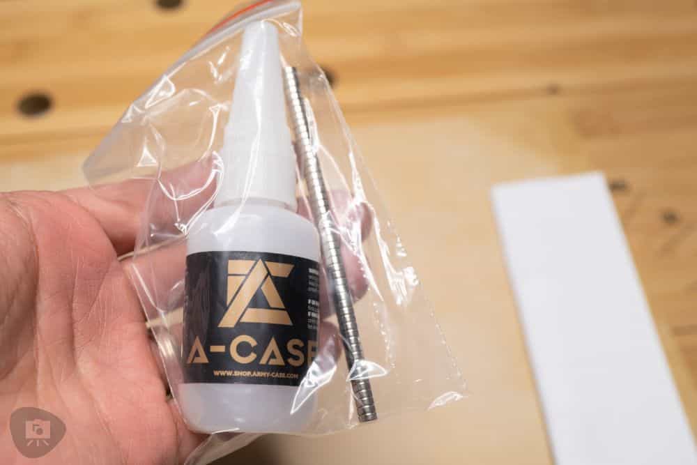 A Case Painting Handle Review for Miniatures and Models - A Case Brand Miniature Painting Holder  Review - A-Case Painting Handle User Experience - glue and magnets in a baggy