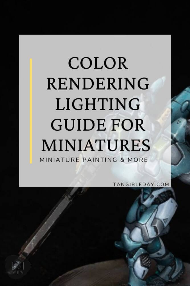 CRI lighting guide and reference for miniature painters and hobbyists - color rendering index for artists, miniature painters, and modelers - vertical title feature image
