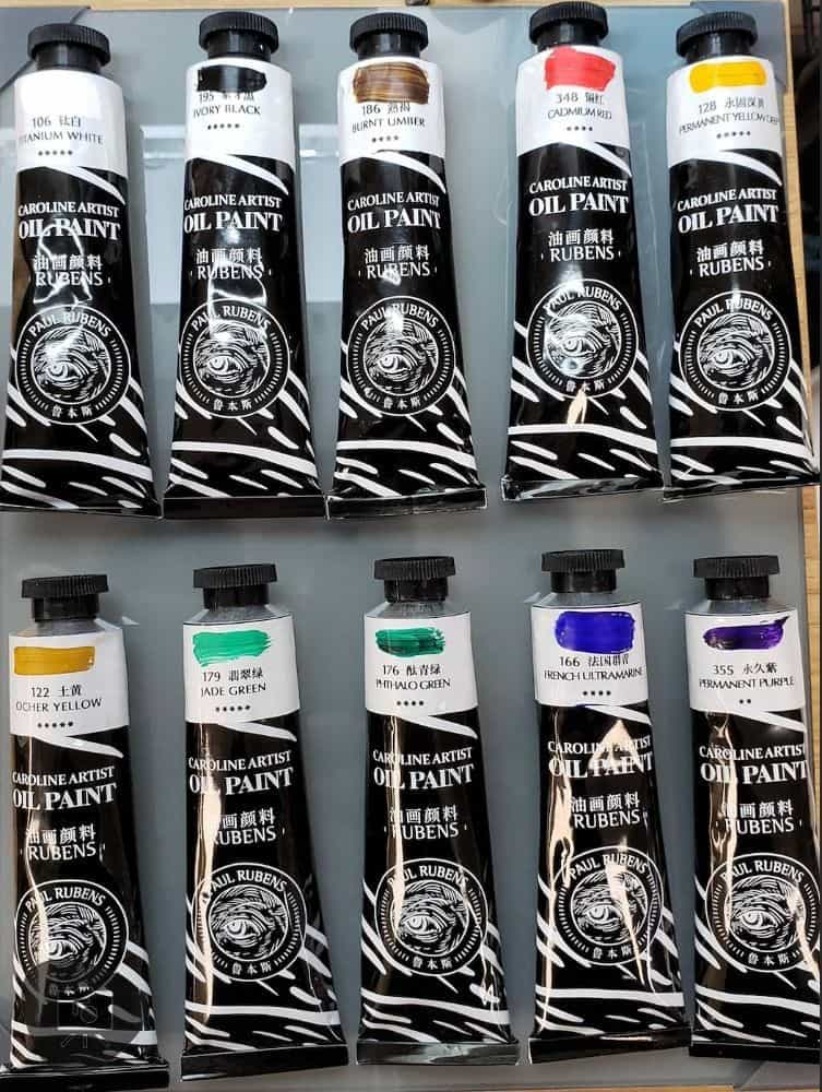 Paul Rubens Oil Paint Review for Miniature Painting - oil paint review paul ruben for painting miniatures - Paul Reuben oil paint set tubes