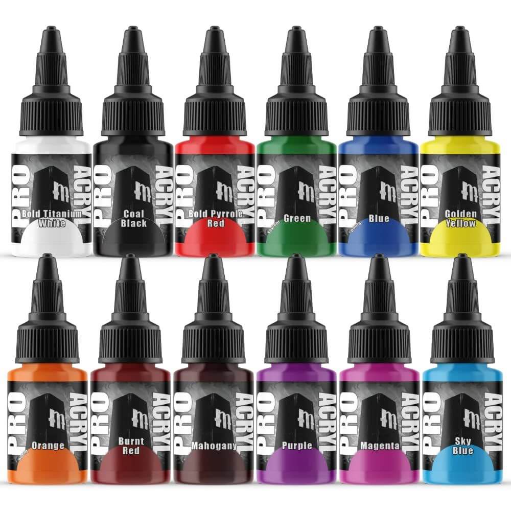 Need a Paint Carry Case? Top 10 Picks for Every Miniature Painter - best hobby paint carrying case - Colorful Pro Acryl Paint Basic Set colors