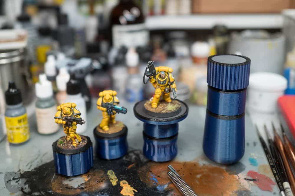 A Case Painting Handle Review for Miniatures and Models - A-Case Painting Handle User Experience - side by side comparison of the handle modules