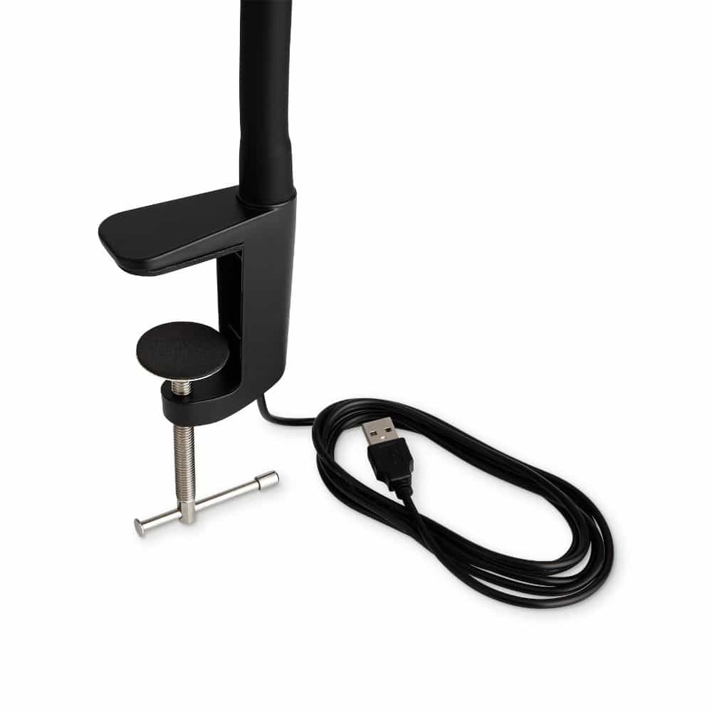 Clamp with USB for the Uberlight Flex lamp - wire black color