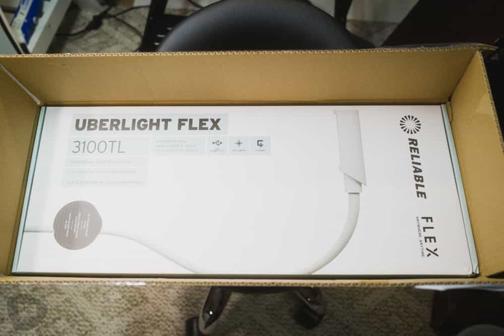 UberLight Flex Portable Miniature Hobby Lamp (Review) - unboxing front