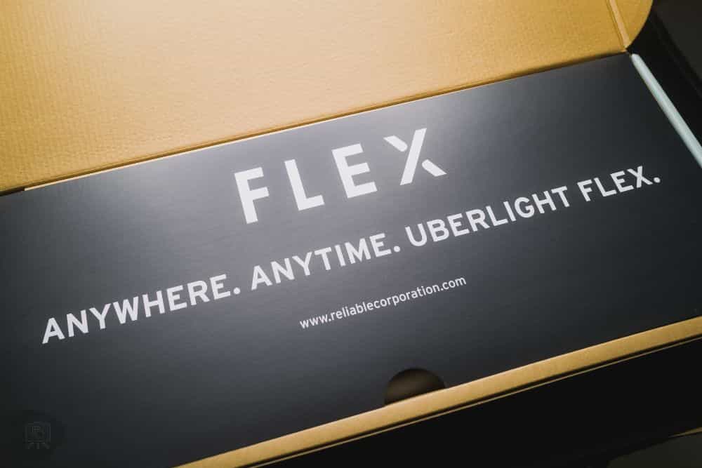 UberLight Flex Portable Miniature Hobby Lamp (Review) - unboxing interior logo and tag line words