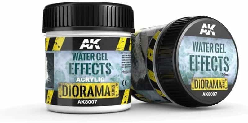 AkMiniature Basing Materials for Model Hobby Projects (Tips and Review) - best basing material for miniatures and models - Ak Interactive water gel effects for dioroma and modeling