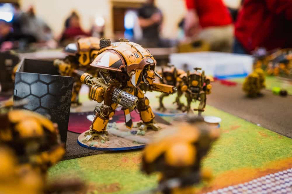 Running a Successful Hobby Gaming Convention: The Hidden Magic and Mayhem Behind CaptainCon - Warhammer 40k imperial knight image tabletop game