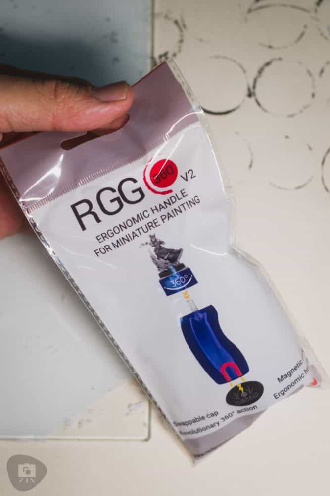 Redgrass Games RGG 360 Painting Handle review - packaging for RGG 360 V2 painting handle