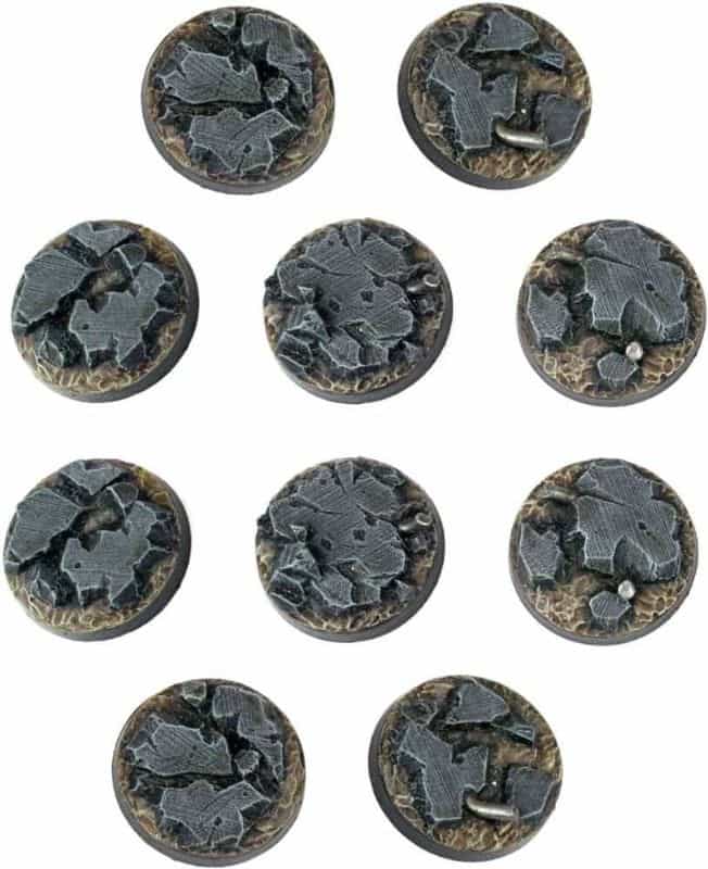 Miniature Basing Materials for Model Hobby Projects (Tips and Review) - best basing material for miniatures and models - Resin cast bases for miniatures