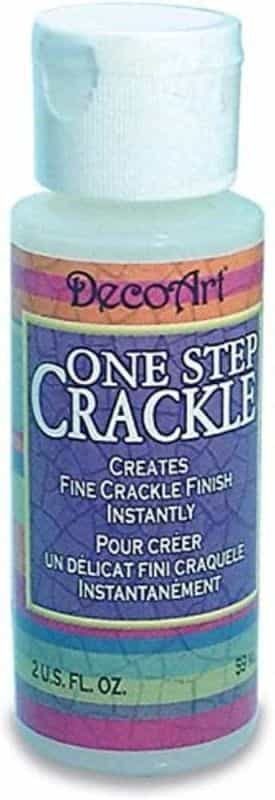 Miniature Basing Materials for Model Hobby Projects (Tips and Review) - best basing material for miniatures and models - crackle paint bottle from DecoArt