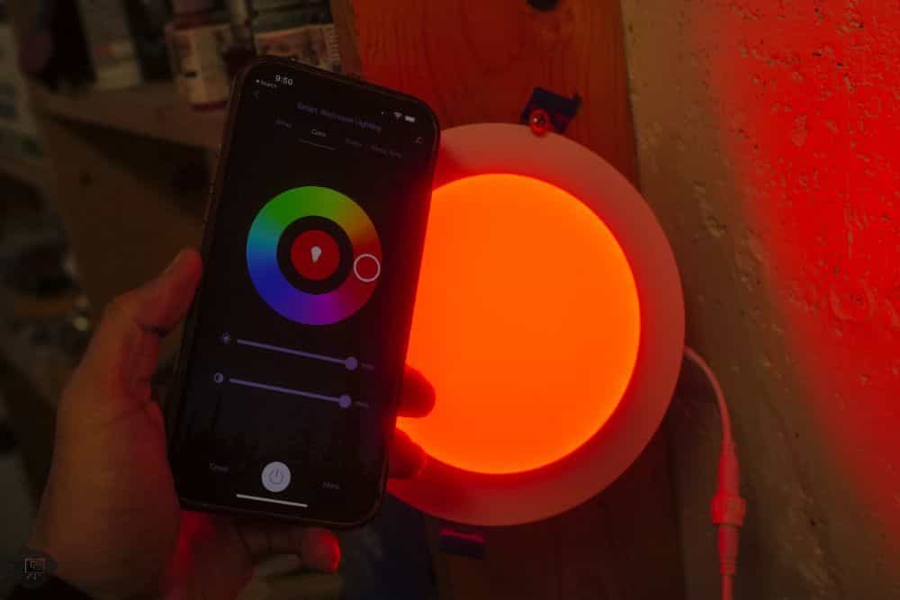 best smart LED recessed lights - smart recessed lighting - red LED