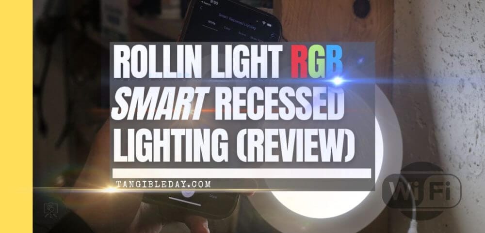 best smart LED recessed lights - smart recessed lighting - Banner image feature rollin light brand